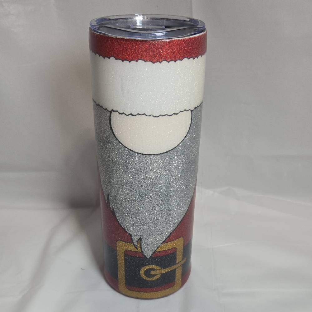 20oz Holiday Santa Tumbler with Lid